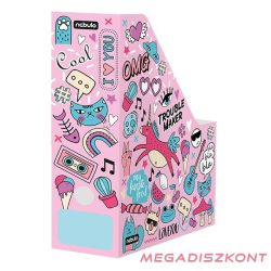   Irattartó papucs NEBULO 90 mm karton összehajtható Girl Power