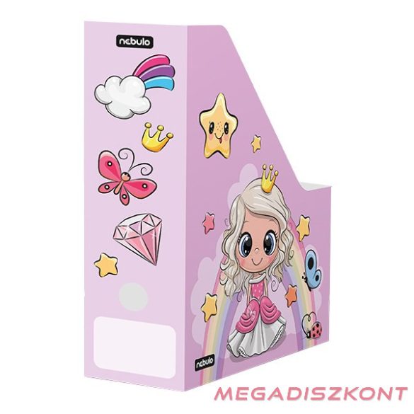 Irattartó papucs NEBULO 90 mm karton összehajtható Királylány - Unikornis