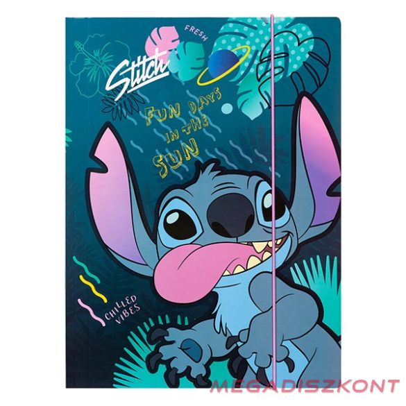 Gumis mappa COOLPACK Lilo és Stitch A/4 kék mintás