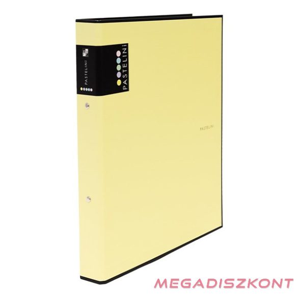Gyűrűskönyv PASTELINI A/4 2 gyűrű PP 40 mm sárga