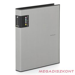 Gyűrűskönyv PASTELINI A/4 2 gyűrű PP 40 mm szürke