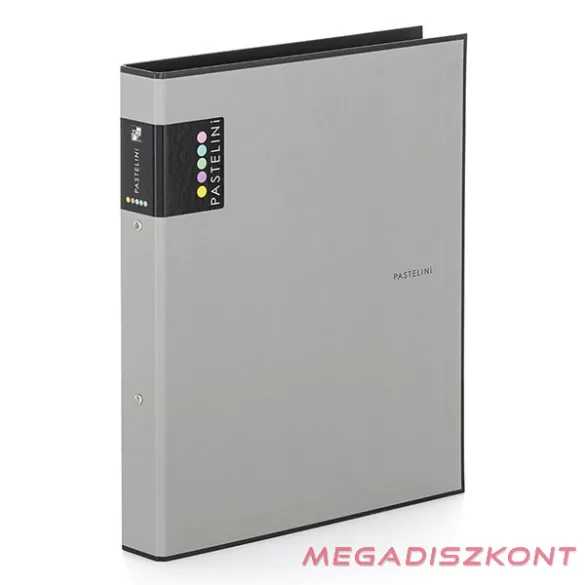 Gyűrűskönyv PASTELINI A/4 2 gyűrű PP 40 mm szürke