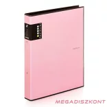Gyűrűskönyv PASTELINI A/4 2 gyűrű PP 40 mm rózsaszín