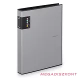 Gyűrűskönyv PASTELINI A/4 4 gyűrű PP 40 mm szürke