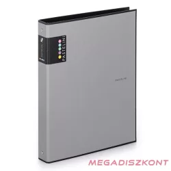 Gyűrűskönyv PASTELINI A/4 4 gyűrű PP 40 mm szürke