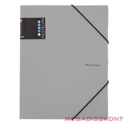 Gumis mappa PASTELINI PP A/4 szürke