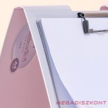 Felírótábla DELI Colorful A/4 PP fedeles fekvő vegyes pasztellszín