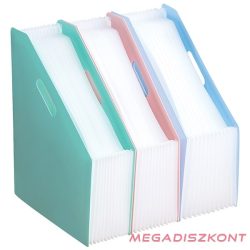   Irattartó papucs DELI Macaron A/4 harmónikás 13 rekeszes vegyes pasztell színekben