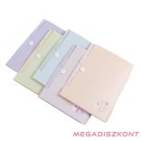 Harmónika mappa DELI Colorful A/4 PP 8 rekeszes vegyes pasztell színekben