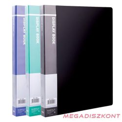 Iratvédő mappa DELI A/4 40 zsebes PP vegyes színekben