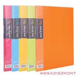 Iratvédő mappa DELI Rio A/4 10 zsebes PP vegyes színekben