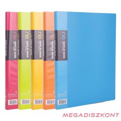 Iratvédő mappa DELI Rio A/4 20 zsebes PP vegyes színekben