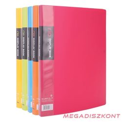 Iratvédő mappa DELI Rio A/4 30 zsebes PP vegyes színekben