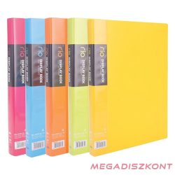 Iratvédő mappa DELI Rio A/4 40 zsebes PP vegyes színekben