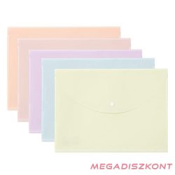   Irattasak DELI Colorful A/4 PP patentos vegyes pasztell színekben