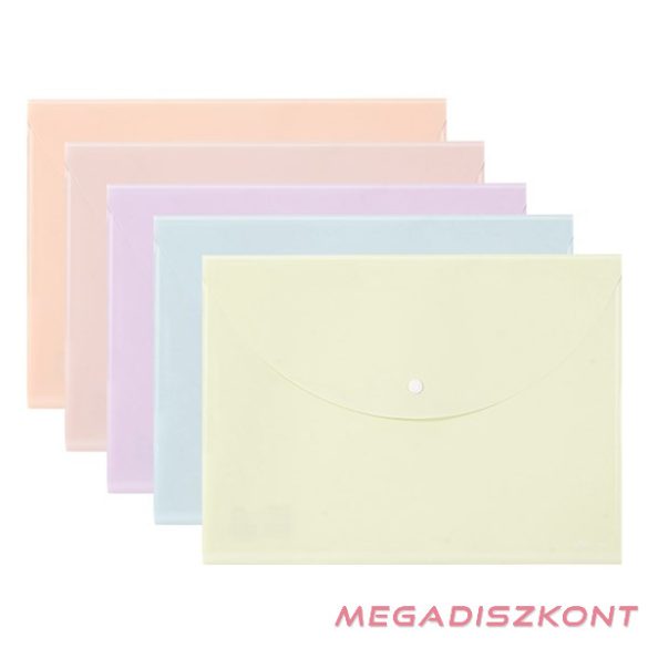 Irattasak DELI Colorful A/4 PP patentos vegyes pasztell színekben