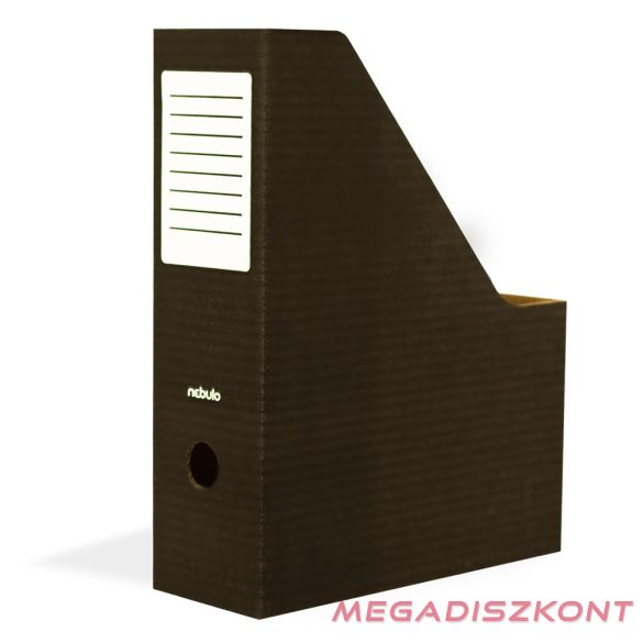 Irattartó papucs NEBULO 80 mm karton összehajtható fekete