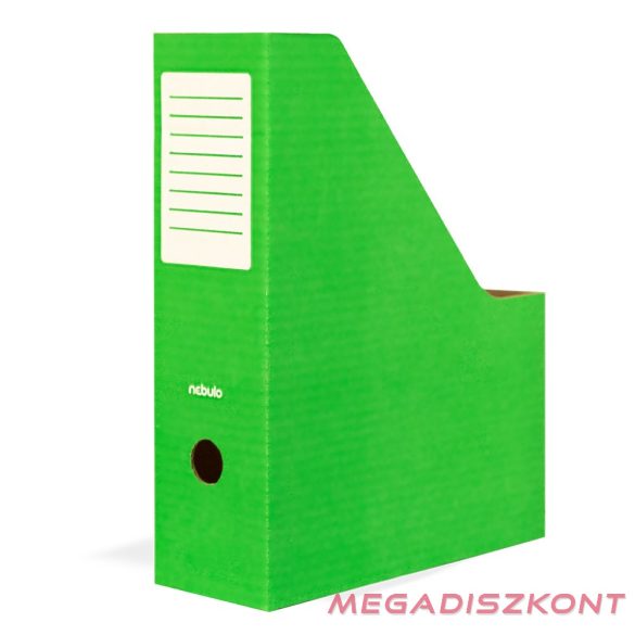 Irattartó papucs NEBULO 80 mm karton összehajtható zöld