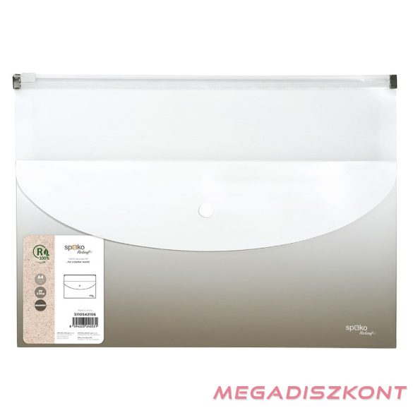 Irattasak SPOKO ReLeaf Gradient PP A/4 cipzáras és A/5 patentos szürke