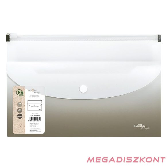 Irattasak SPOKO ReLeaf Gradient PP A/5 cipzáras és DL patentos szürke