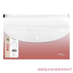   Irattasak SPOKO ReLeaf Gradient PP A/5 cipzáras és DL patentos rózsaszín