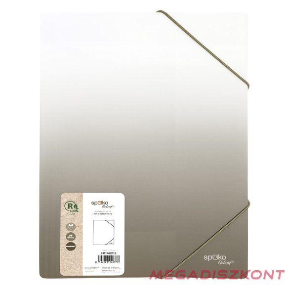 Gumis mappa SPOKO ReLeaf Gradient PP A/4 szürke