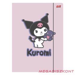 Gumis mappa Kuromi rózsaszín A/4