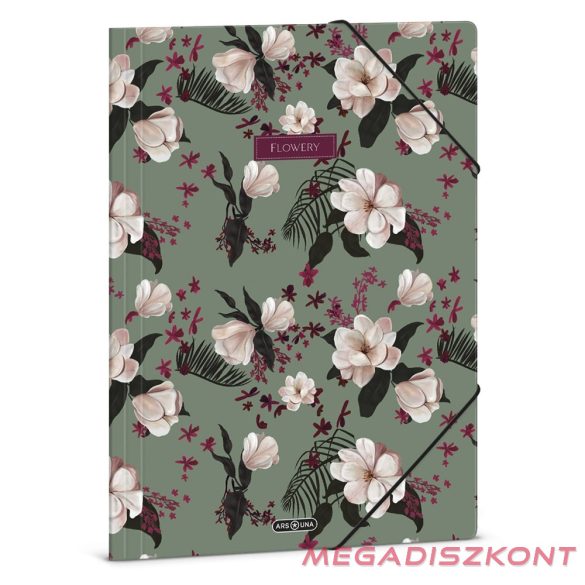 Gumis mappa ARS UNA A/4 Flowery Green 5535