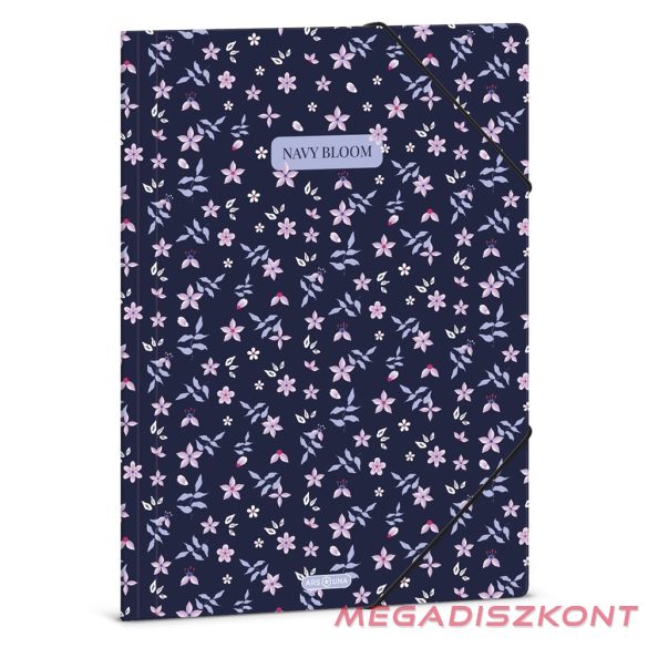 Gumis mappa ARS UNA A/4 Navy Bloom
