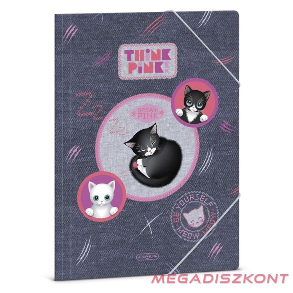 Gumis mappa ARS UNA A/4 Think Pink 5519