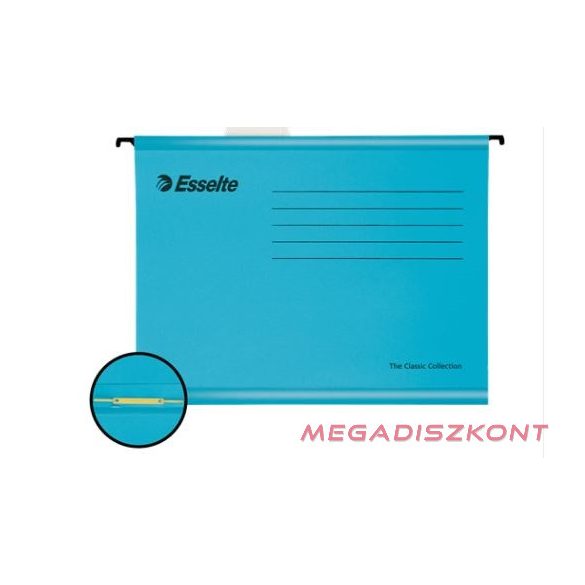Függőmappa ESSELTE Classic A/4 gyorslefűző szerkezettel újrahasznosított karton kék 10 db/csomag