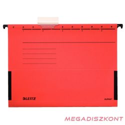   Függőmappa oldalvédelemmel LEITZ Alpha Standard A/4 karton piros 25 db/doboz