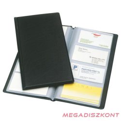   Névjegytartó ESSELTE Standard pvc borítású karton 128 darabos fekete