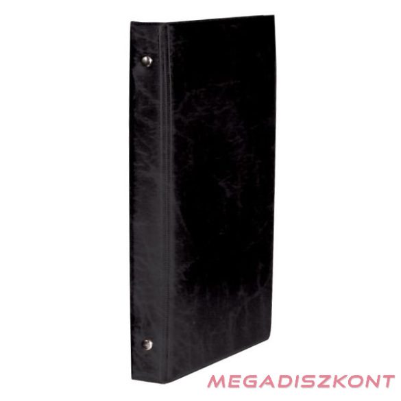 Névjegytartó ELEGANT pvc borítású karton 80 darabos fekete