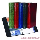 Névjegytartó ELEGANT pvc borítású karton 80 darabos fekete