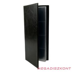 Névjegytartó Maxi pvc borítású karton 80 darabos fekete