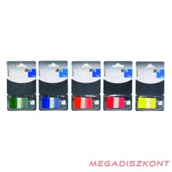   Oldaljelölő GLOBAL Notes Info Flags 7728-67 műanyag 25x43 mm transparens/narancs