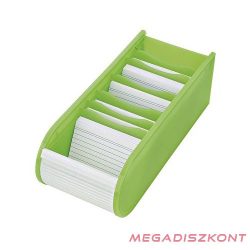 Kartotékozó WEDO műanyag 500 darabos fekvő világoszöld