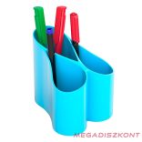 Írószertartó ICO Lux műanyag világoskék