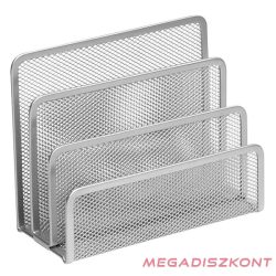 Levéltartó fémhálós ezüst