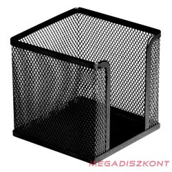 Kockatömbtartó fémhálós fekete