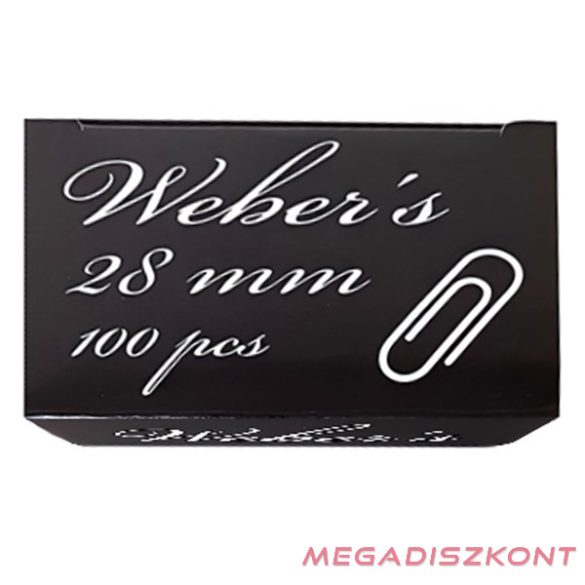 Gemkapocs WEBER'S 28mm nikkel 100 darabos