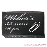 Gemkapocs WEBER'S 33mm nikkel 100 darabos