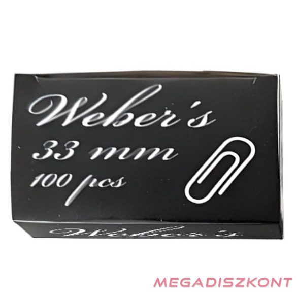 Gemkapocs WEBER'S 33mm nikkel 100 darabos