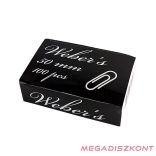 Gemkapocs WEBER'S 50mm nikkel 100 darabos