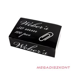 Gemkapocs WEBER'S 50mm nikkel 100 darabos