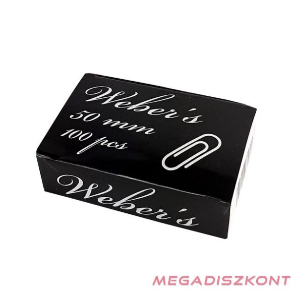 Gemkapocs WEBER'S 50mm nikkel 100 darabos