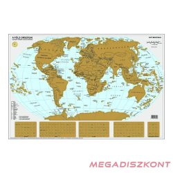 Világtérkép STIEFEL kaparós felülettel A/1