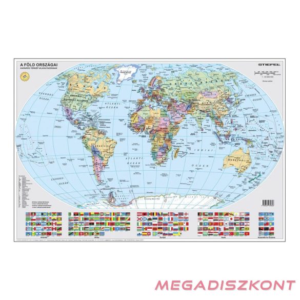 Világtérkép STIEFEL kaparós felülettel A/1