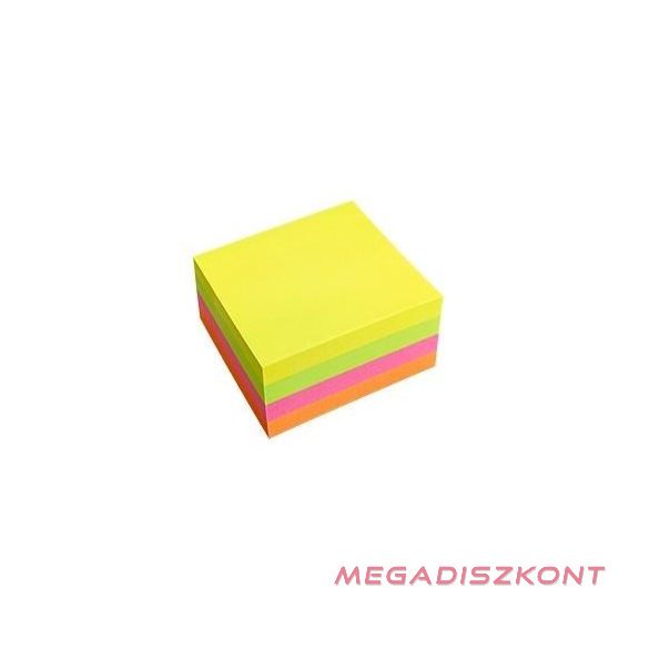 Öntapadós jegyzettömb GLOBAL Notes 5658-39  50x50mm neon 240 lap